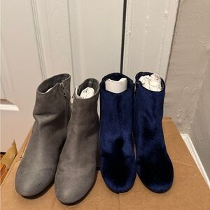 Call It Spring Gray and Blue Ankle Boots